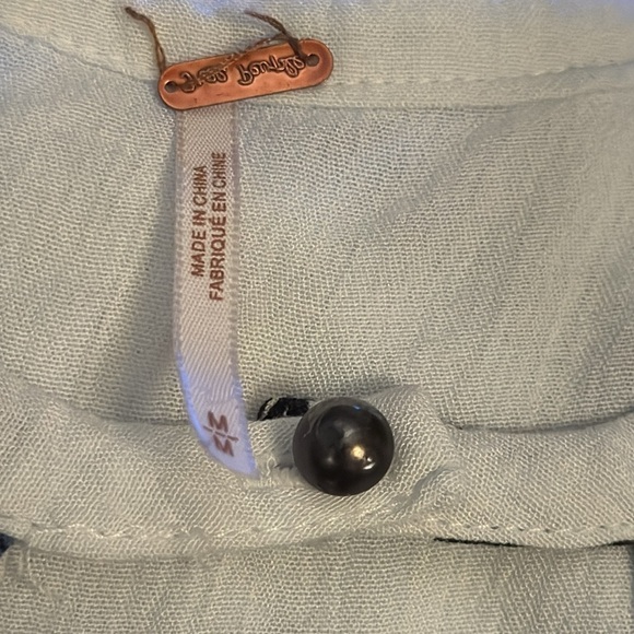 Free People Women's Floral Tree Swing Tunic Top / Mini Dress Sz M long sleeves - Picture 10 of 11